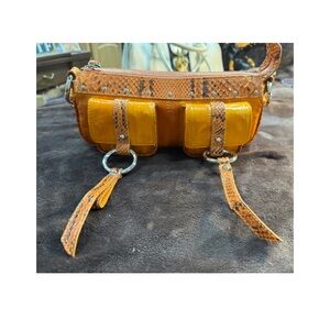 Authentic & Rare Dolce and Gabbana Python/Eel/Leather crossbody bag